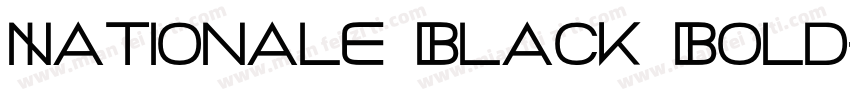 Nationale Black Bold字体转换